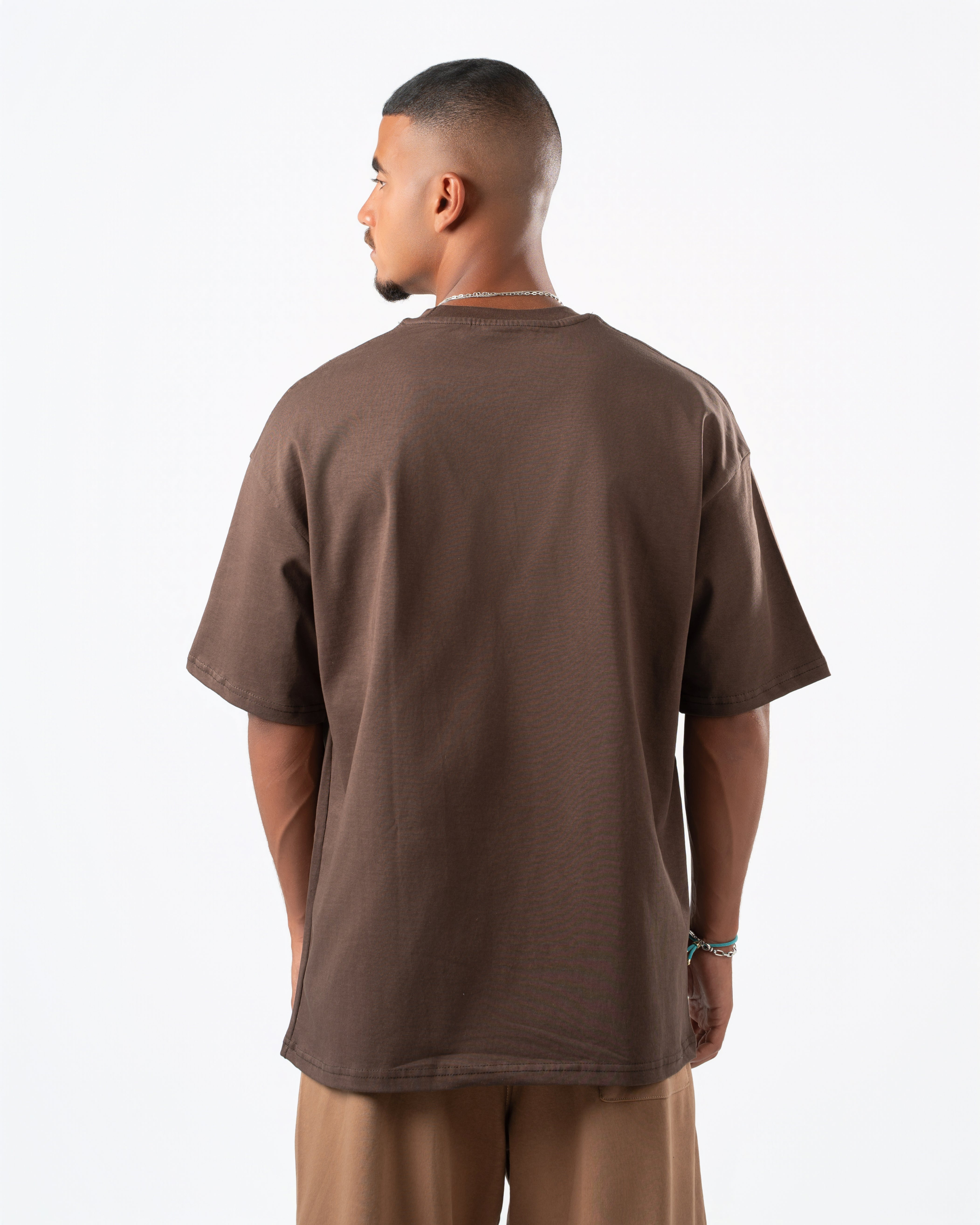 Heavyweight Basic Oversized Chocolate Brown T-Shirt