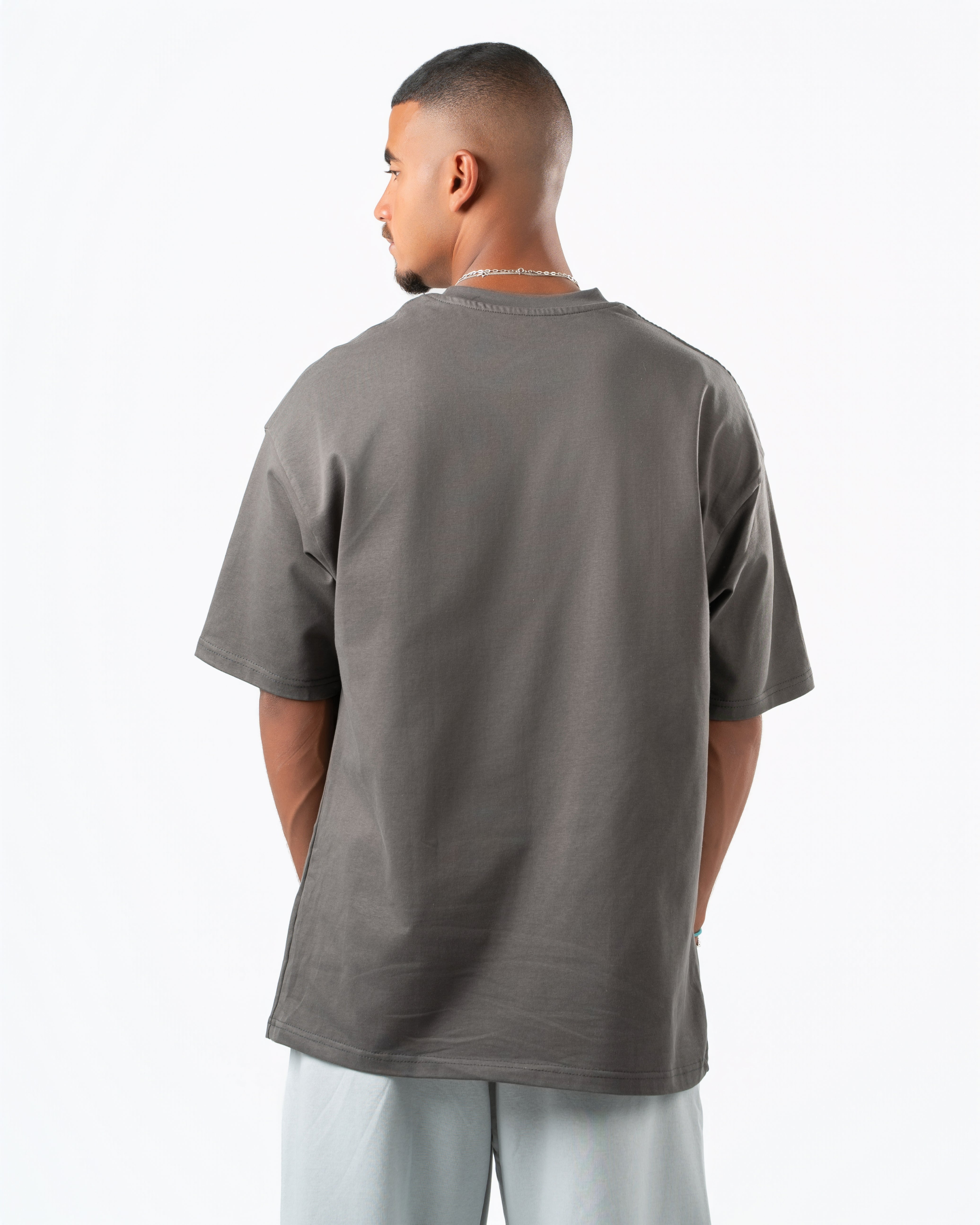 Heavyweight Basic Oversized Grey T-Shirt