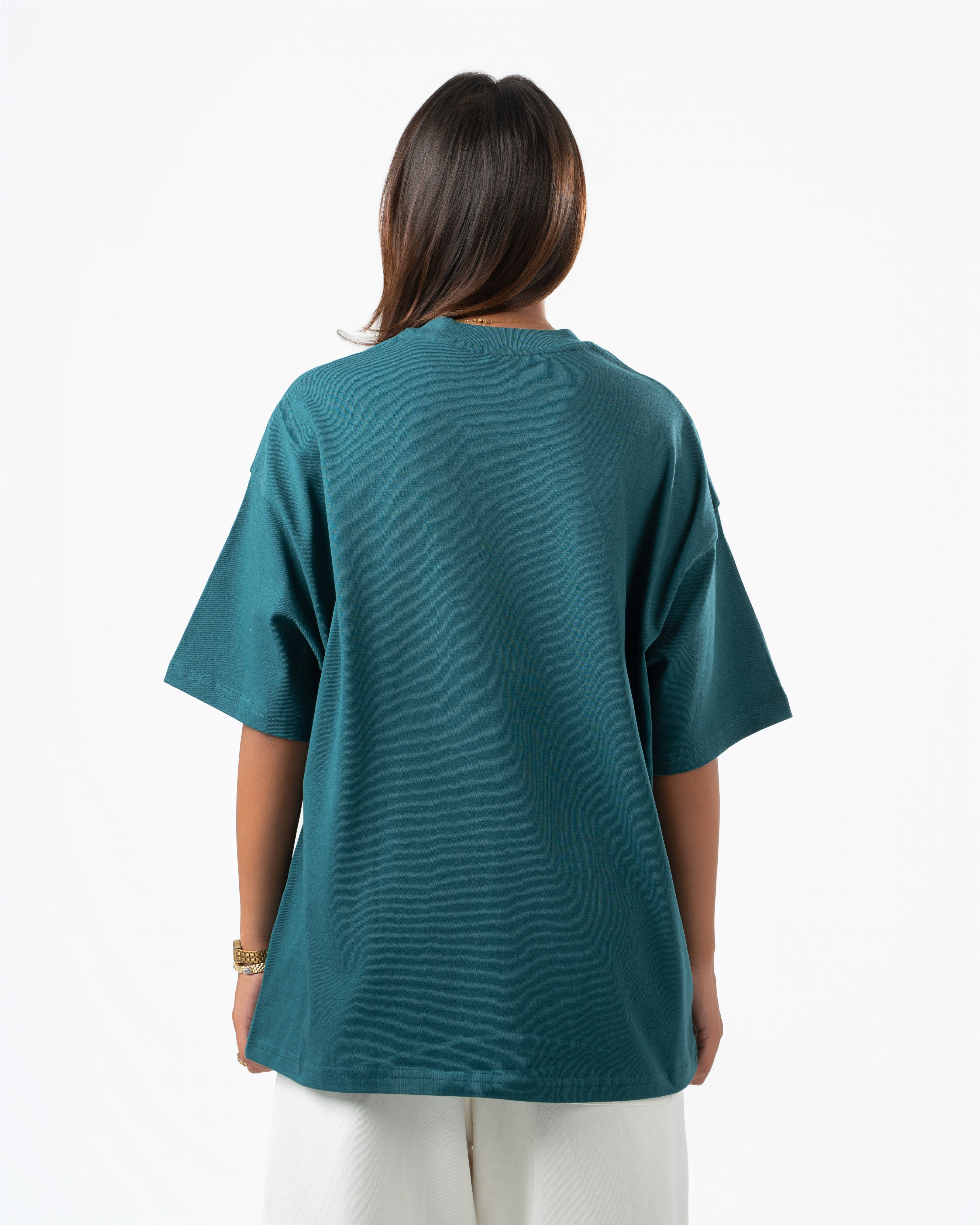 Heavyweight Basic Oversized Deep Teal T-Shirt