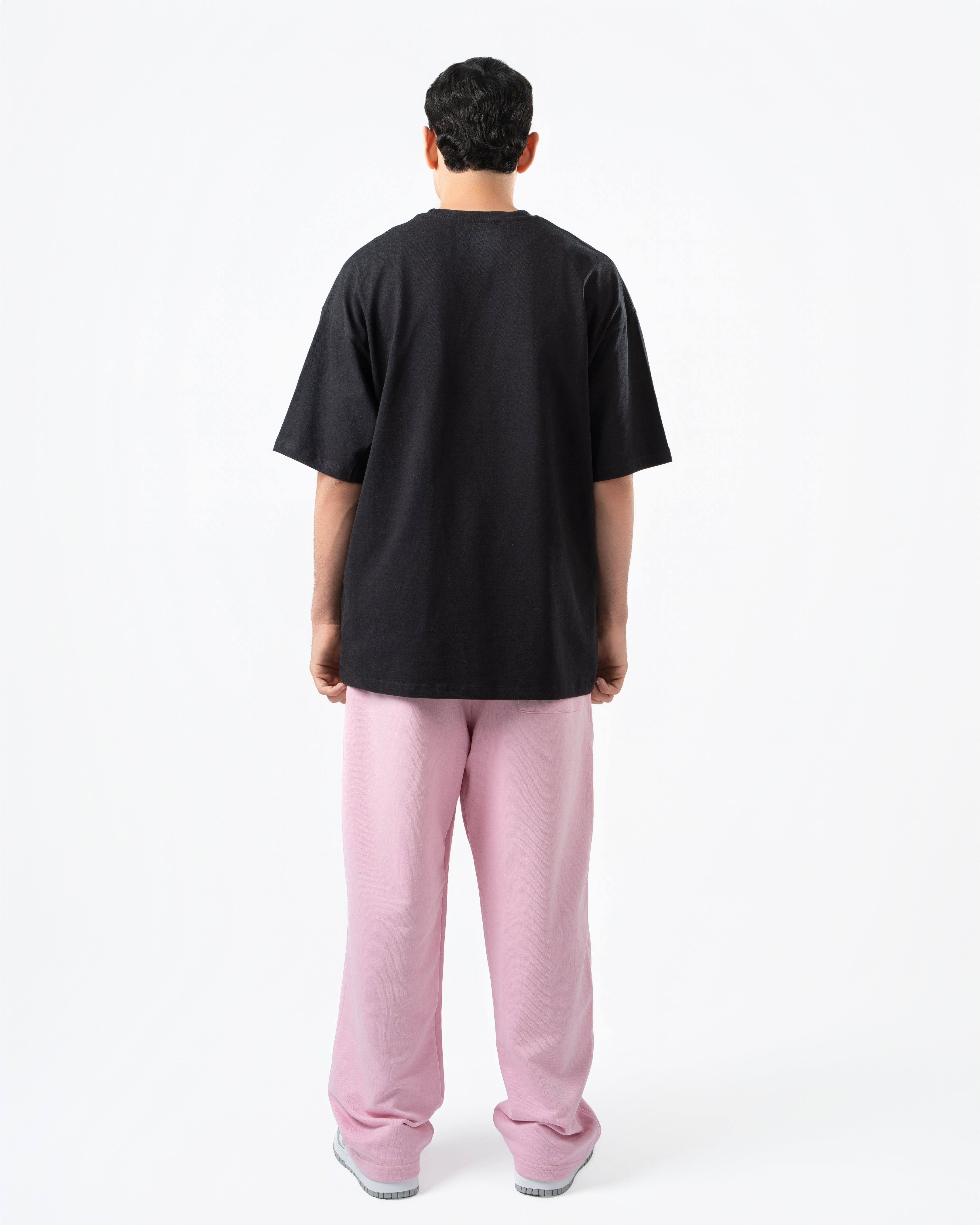 Pink Wide-Leg Sweatpants