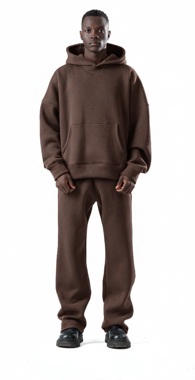 Unisex Dark Brown hoodie v1