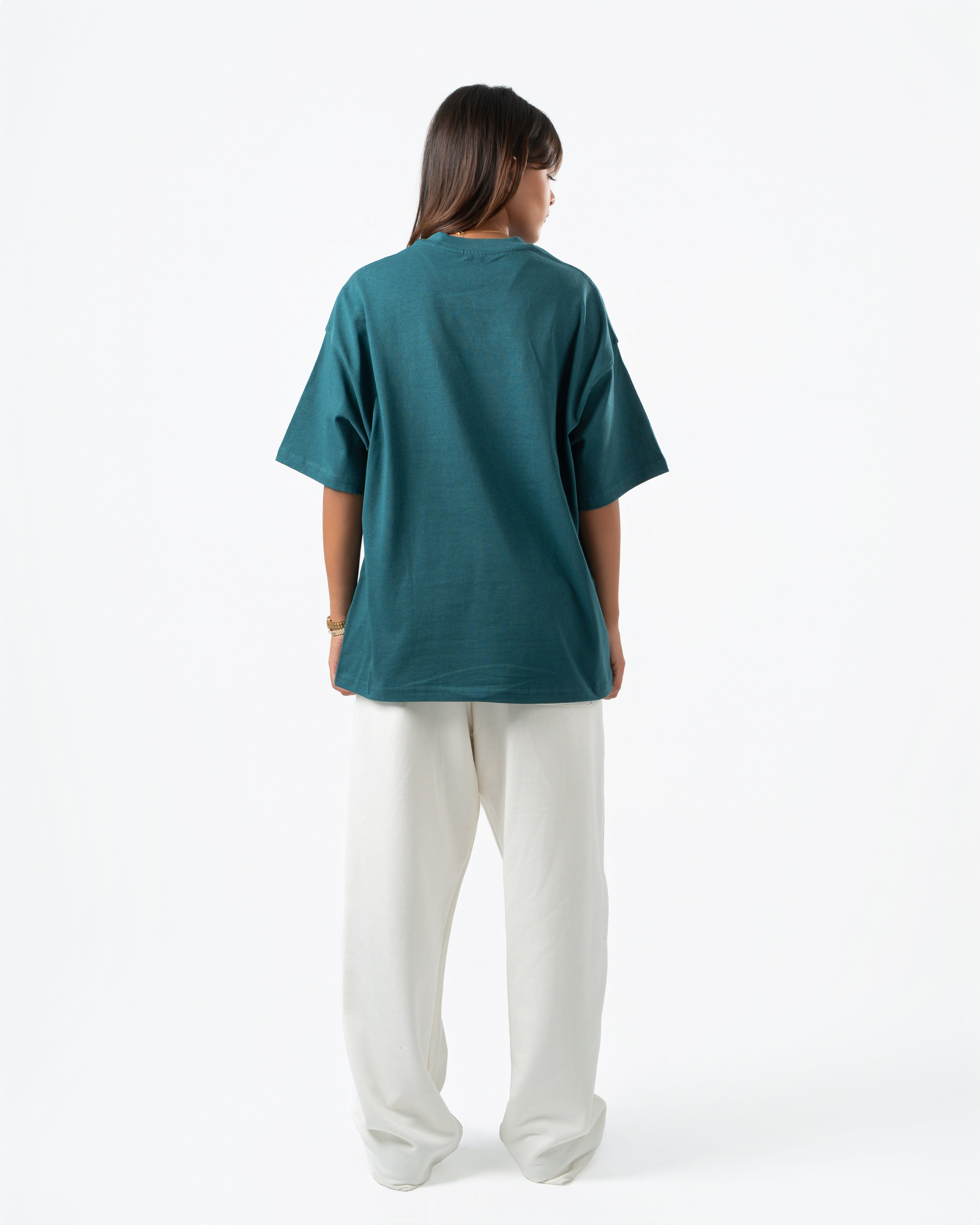 White Wide-Leg Sweatpants