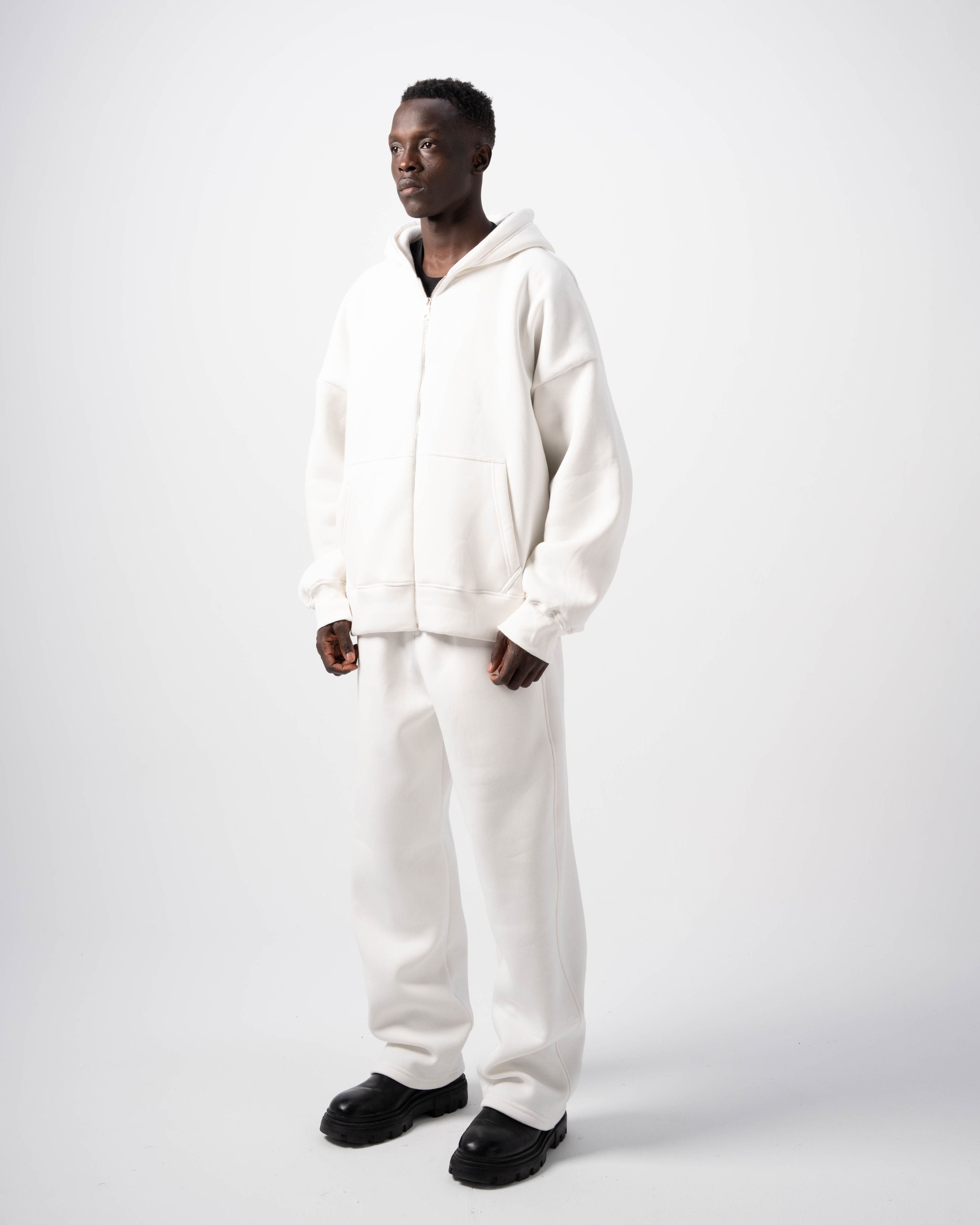 V1 Zip-Up Off-White Hoodie