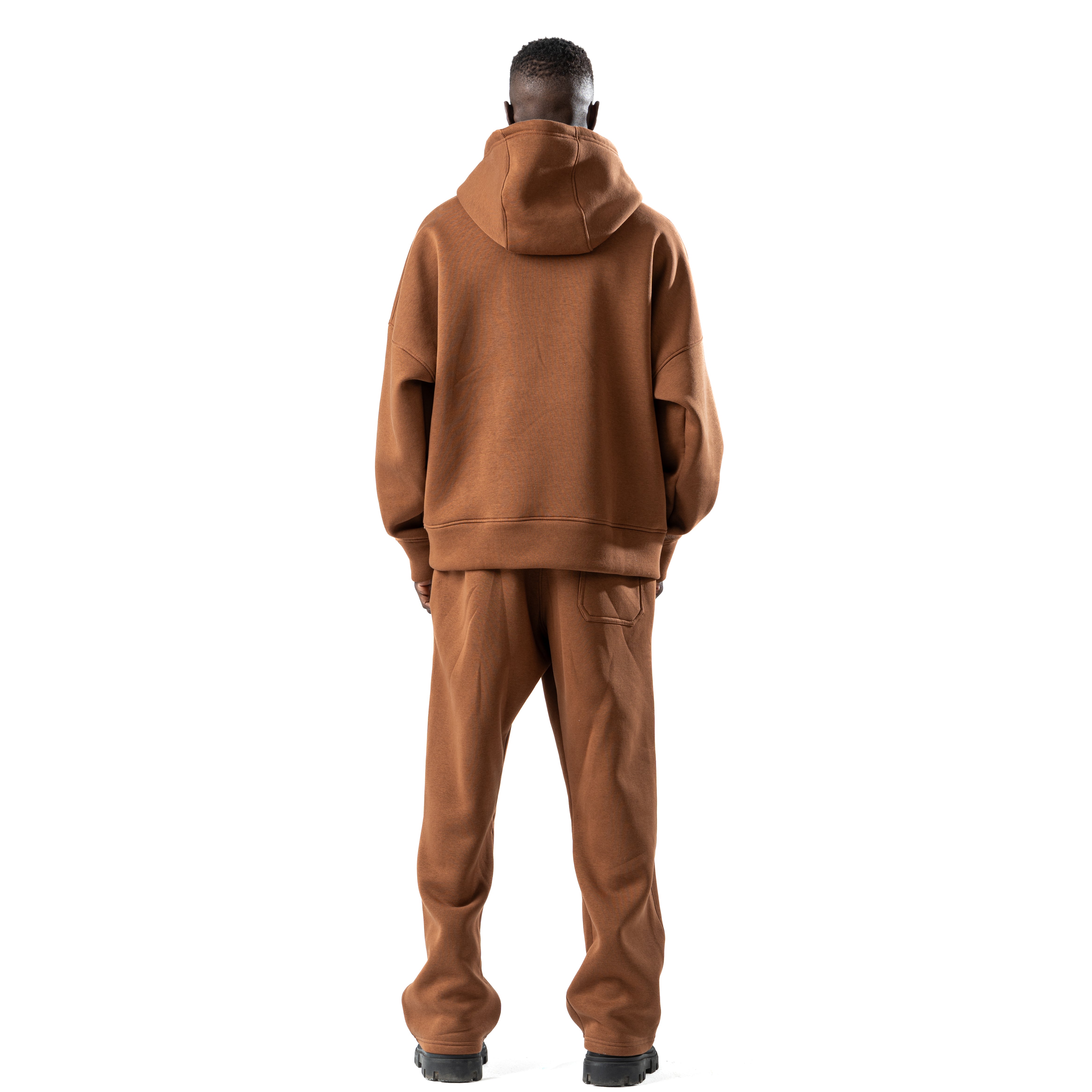 Unisex brown hoodie v1