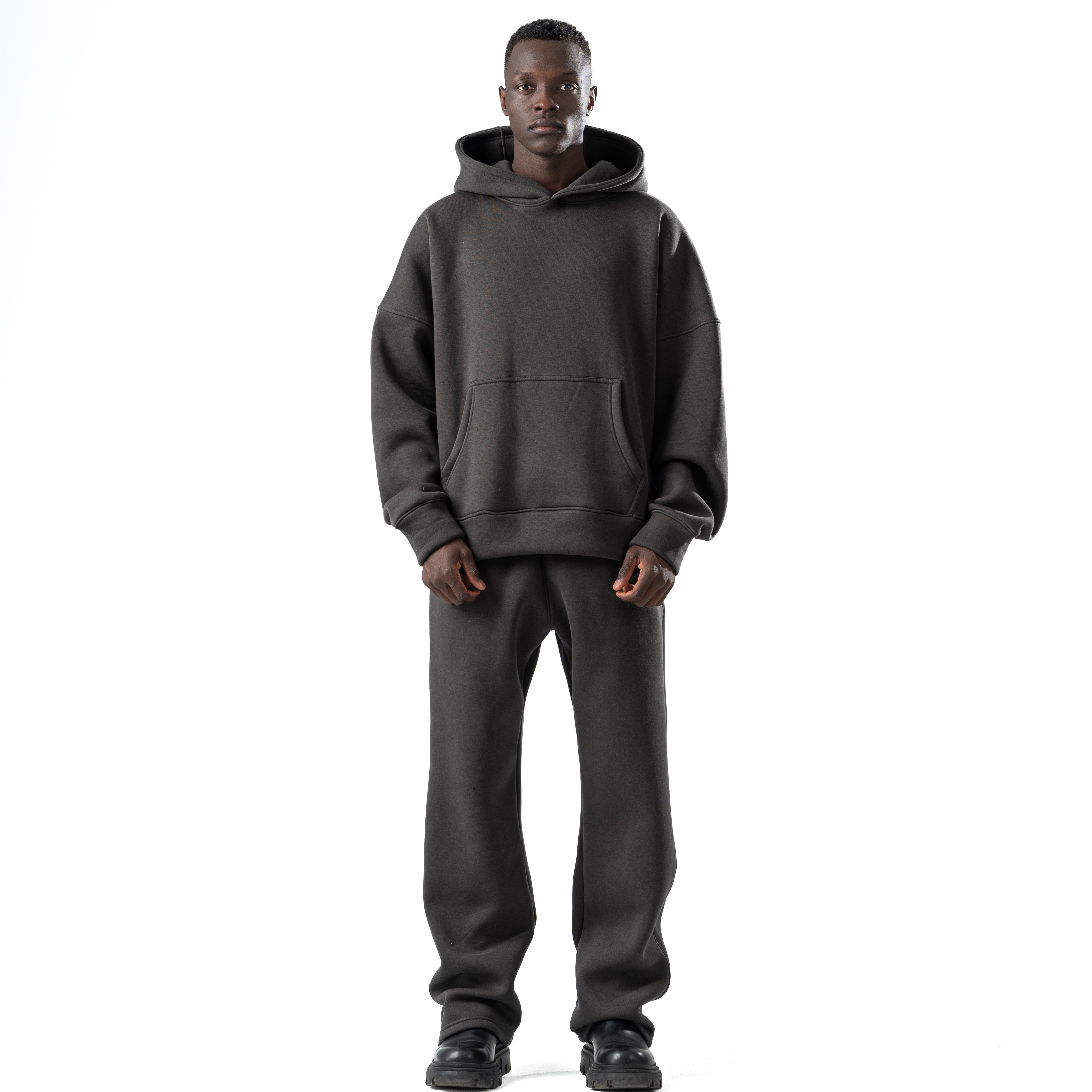 Unisex dark gray hoodie v1