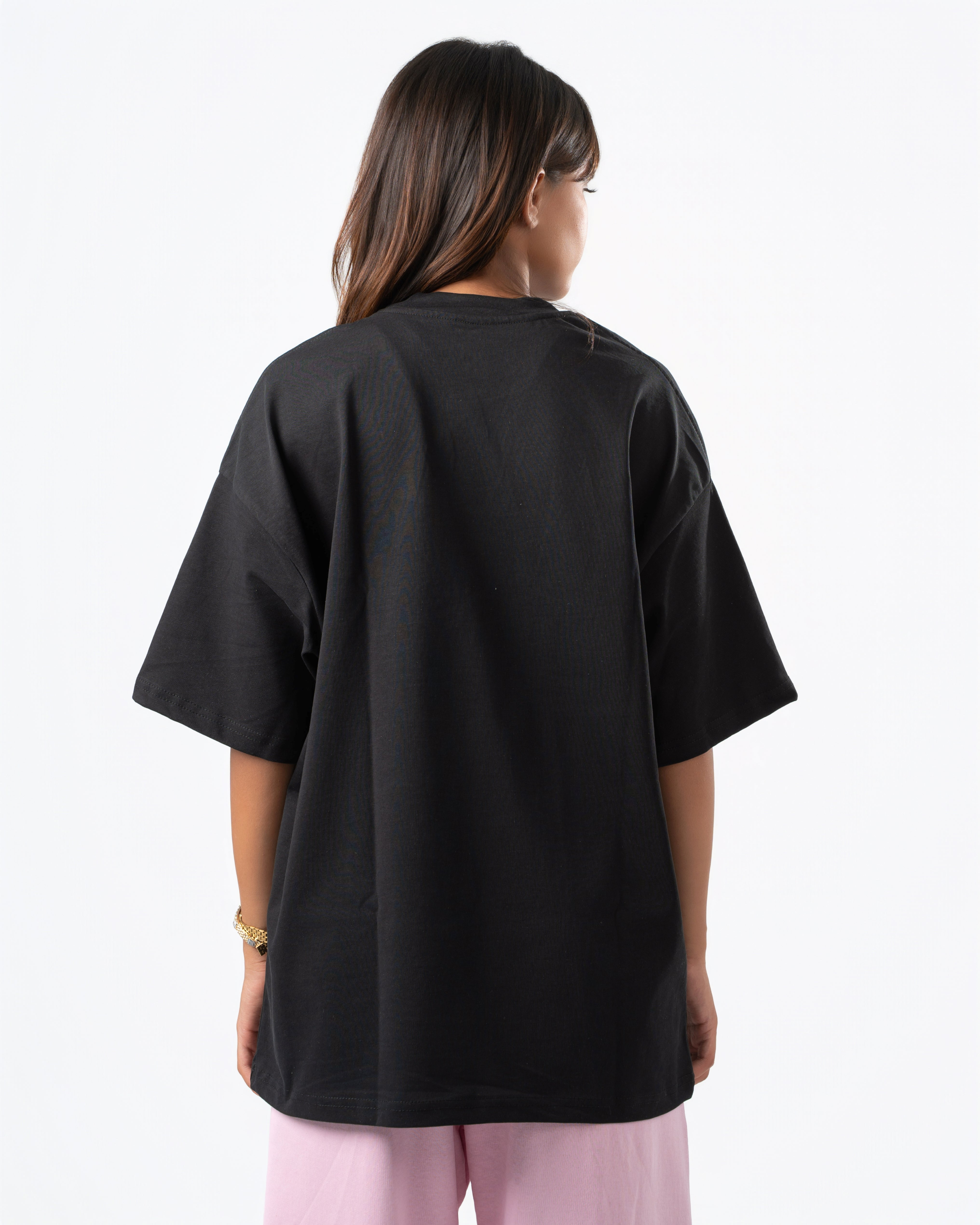 Heavyweight Basic Oversized  Black T-Shirt