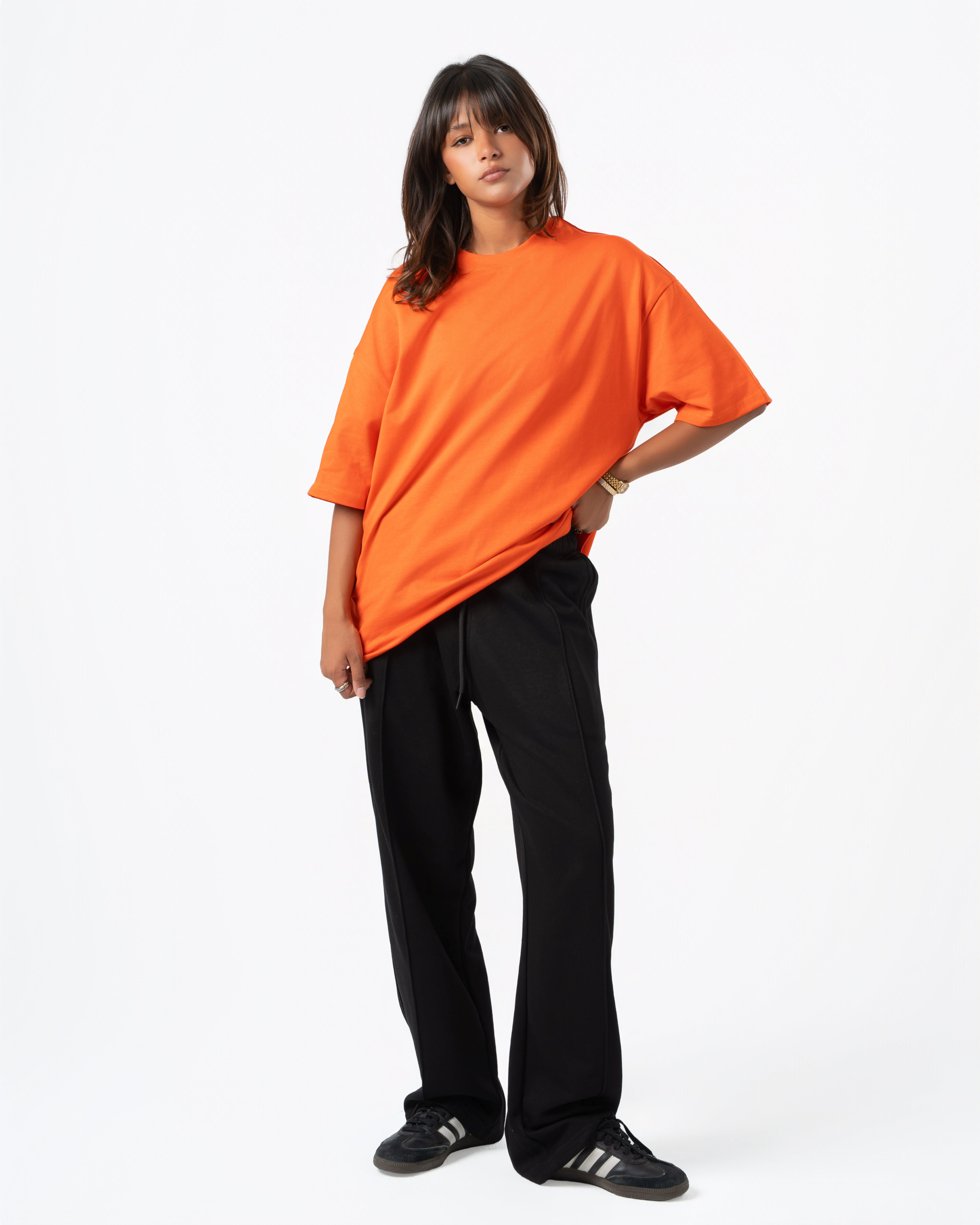 Black Wide-Leg Sweatpants