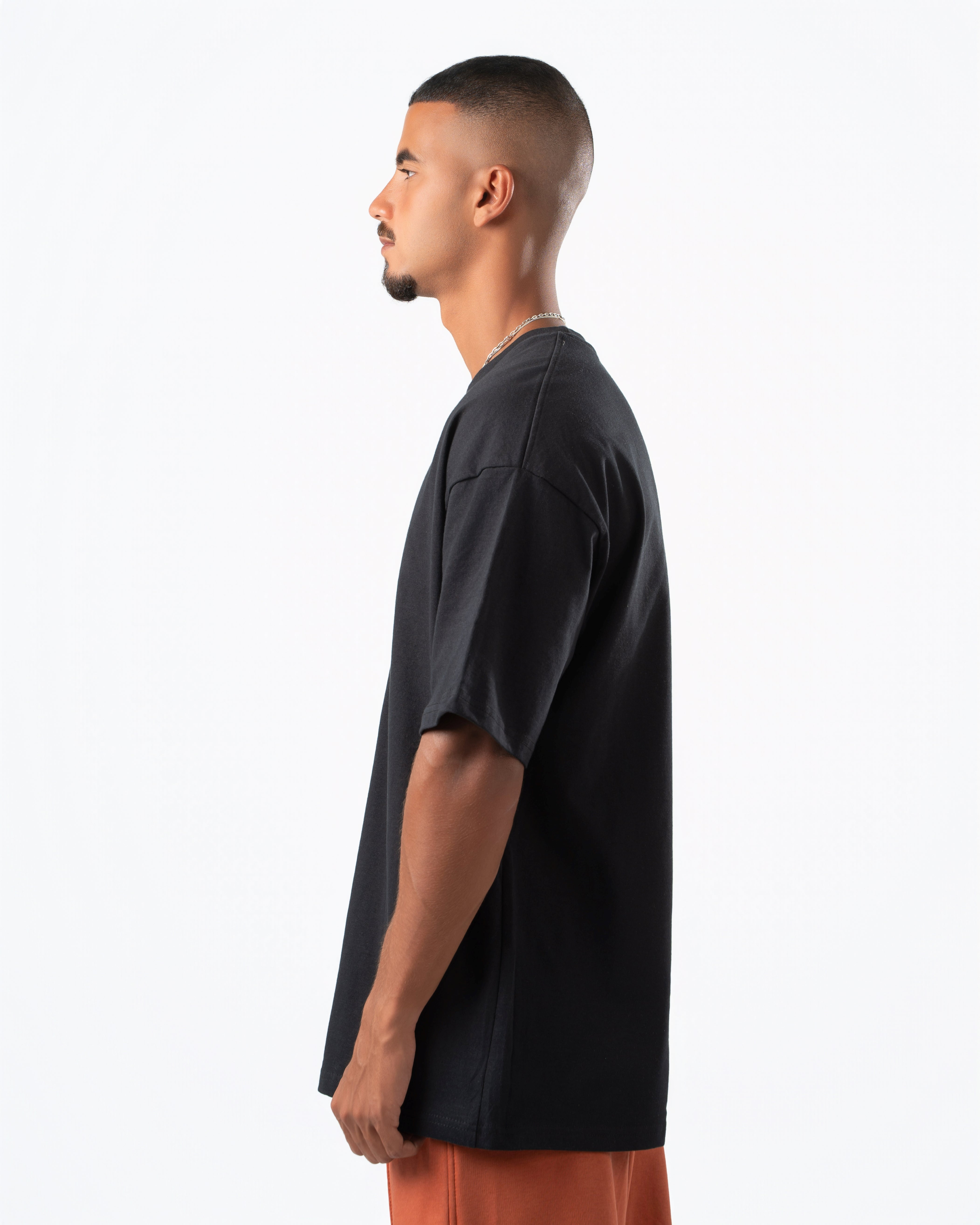 Heavyweight Basic Oversized  Black T-Shirt
