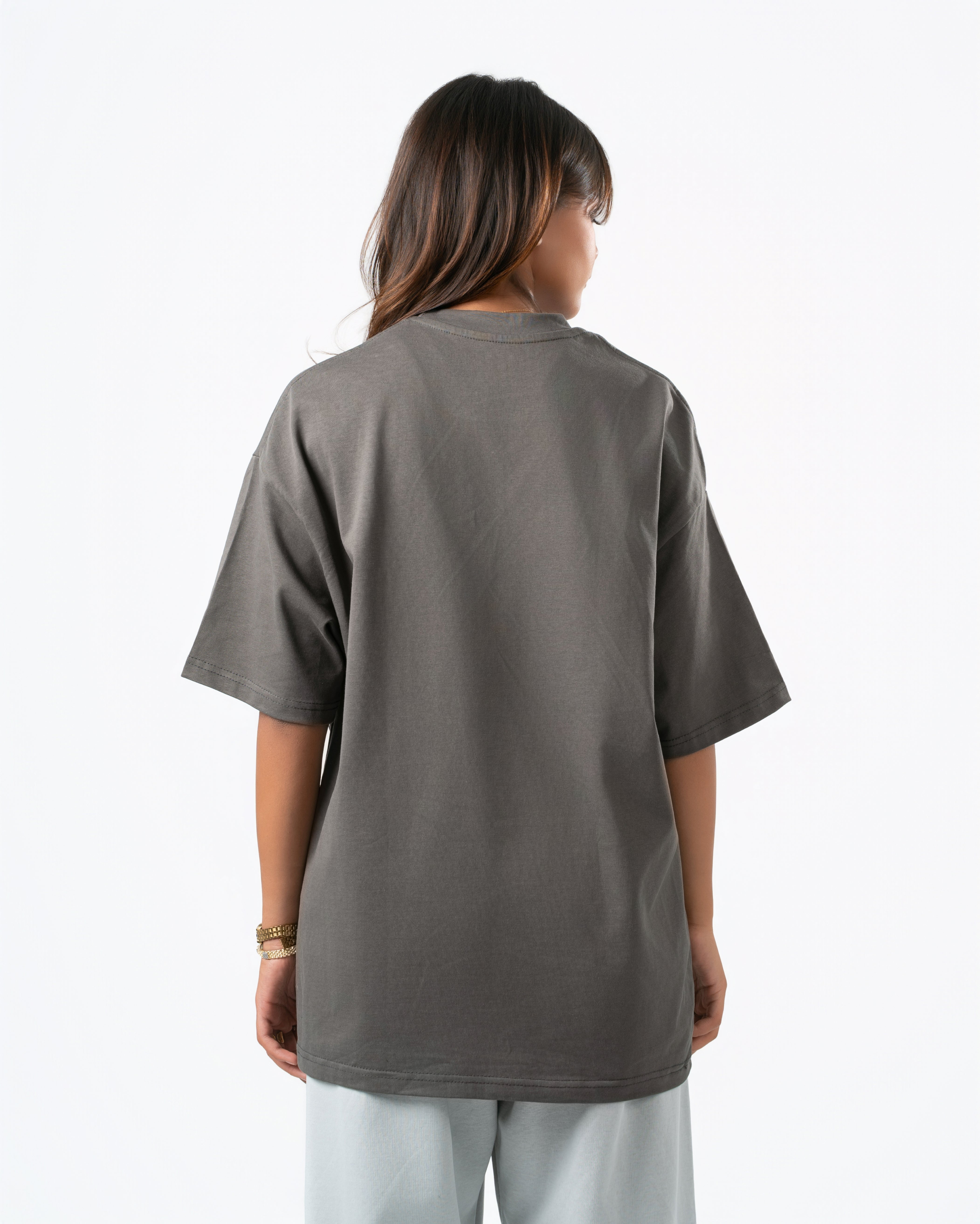 Heavyweight Basic Oversized Grey T-Shirt