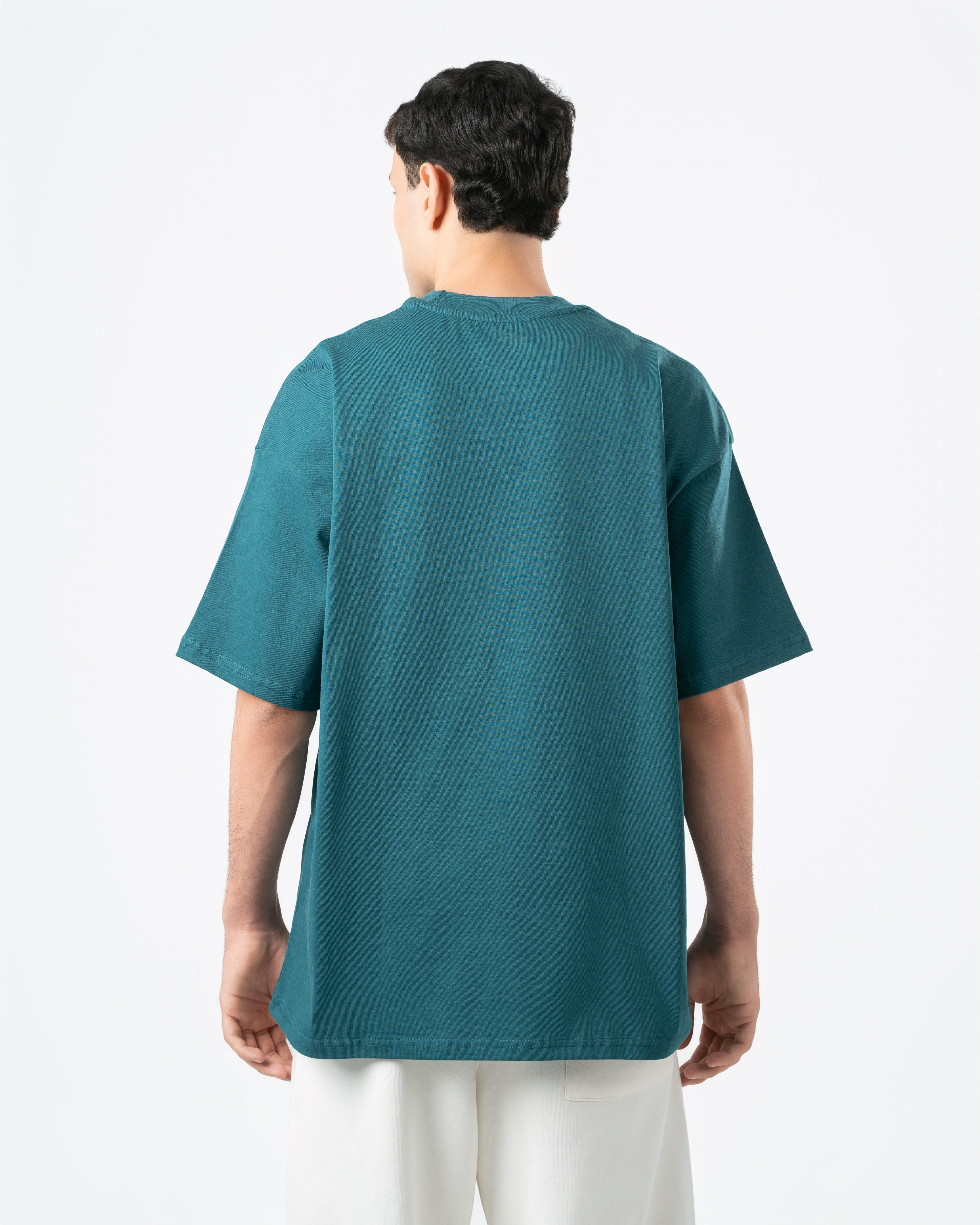 Heavyweight Basic Oversized Deep Teal T-Shirt