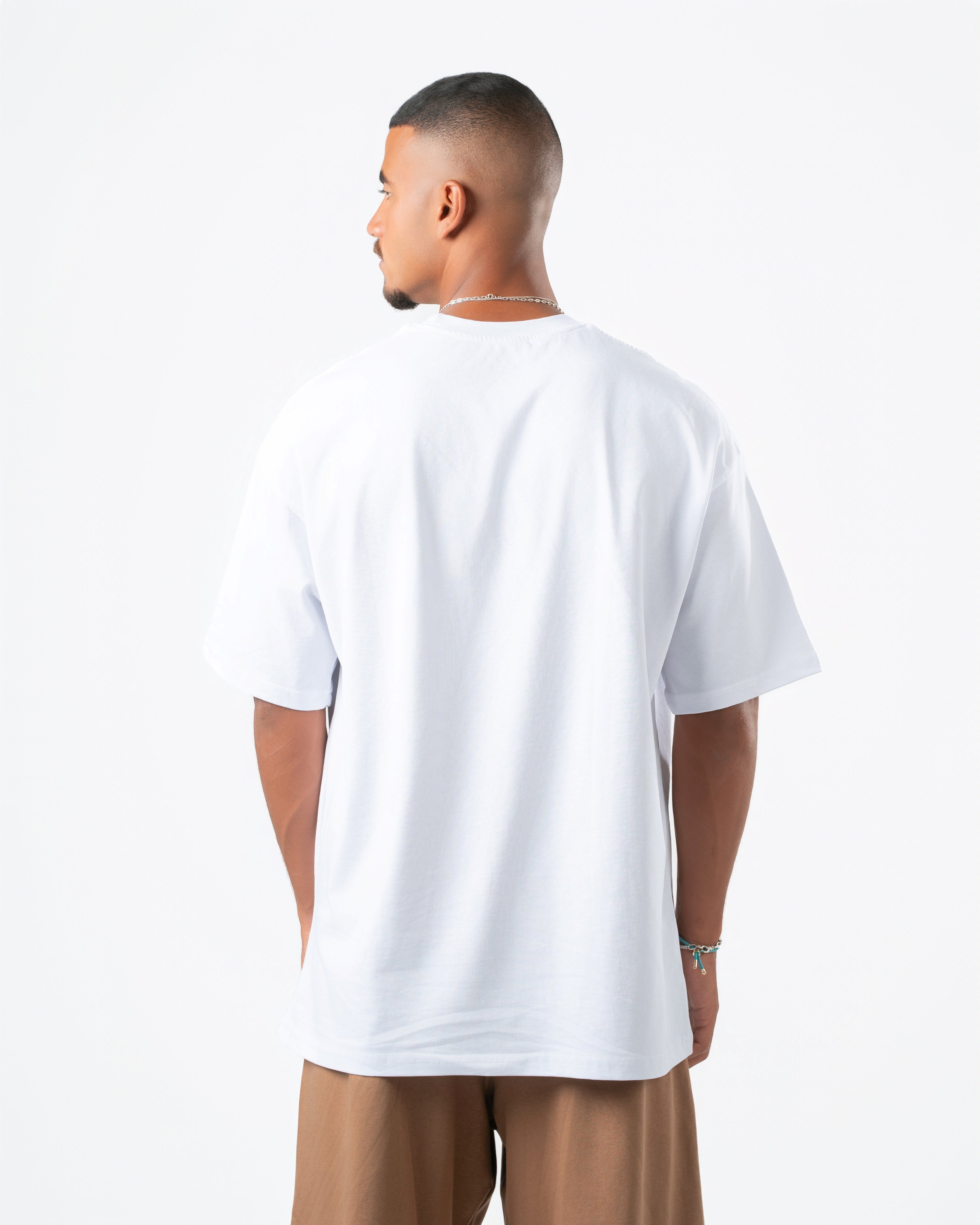 Heavyweight Basic Oversized  White T-Shirt