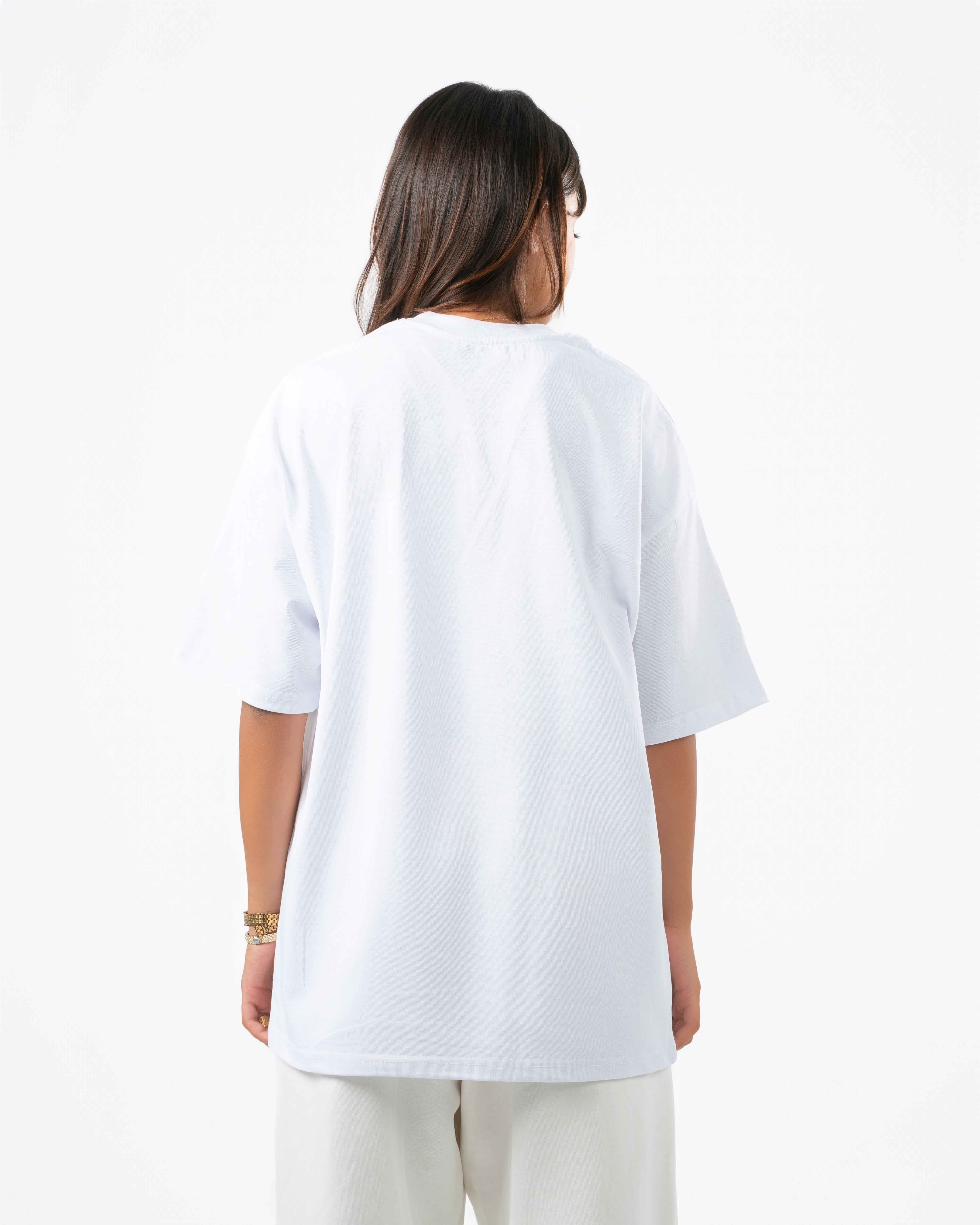 Heavyweight Basic Oversized  White T-Shirt
